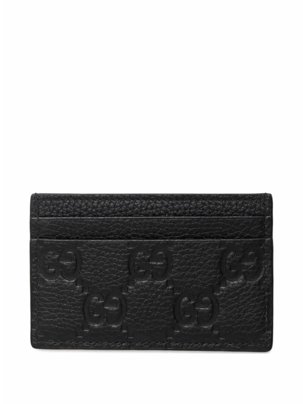 NEW GUCCI Leather Black Cardholder GG 100% Authentic